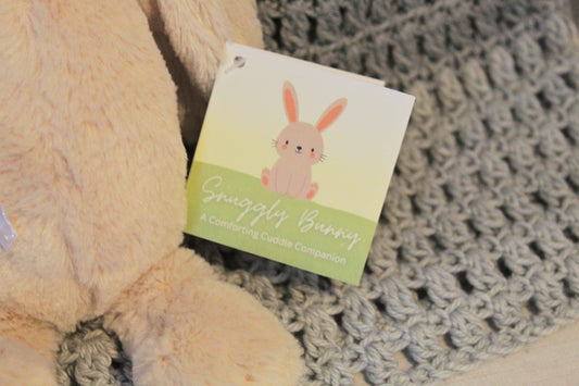 22" Custom Weight Snuggly Bunny with Velcro Opening in Back | 6lbs to 12lbs