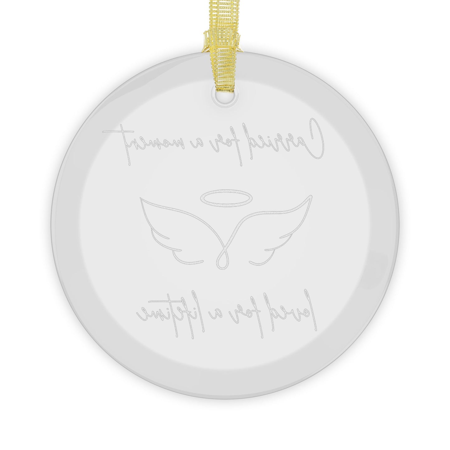 Pregnancy & Infant Loss Glass Keepsake - Baby Loss Memorial Ornament