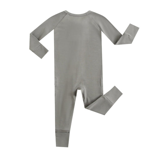 Forest Green Zippered Baby Romper