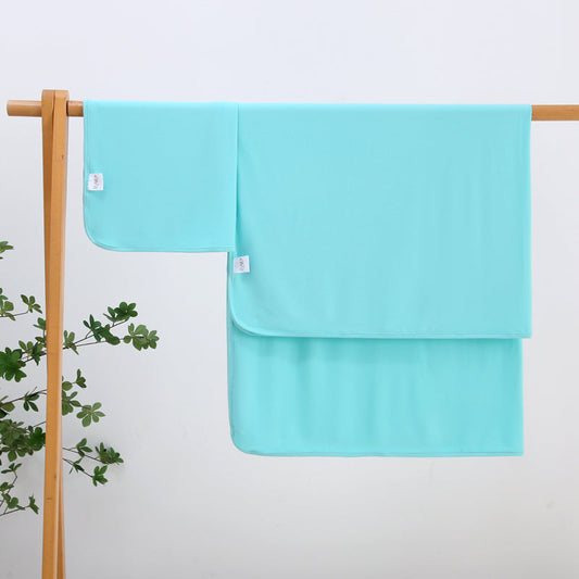 Tranquil Turquoise Bamboo Swaddle Blanket