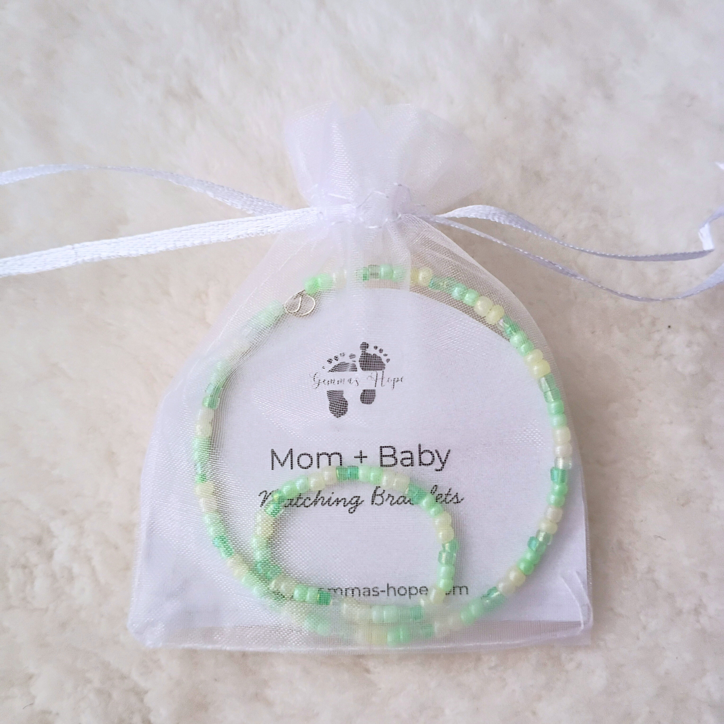 Matching Bracelet Set for a Bereaved Mom + Baby | Free for Hospitals