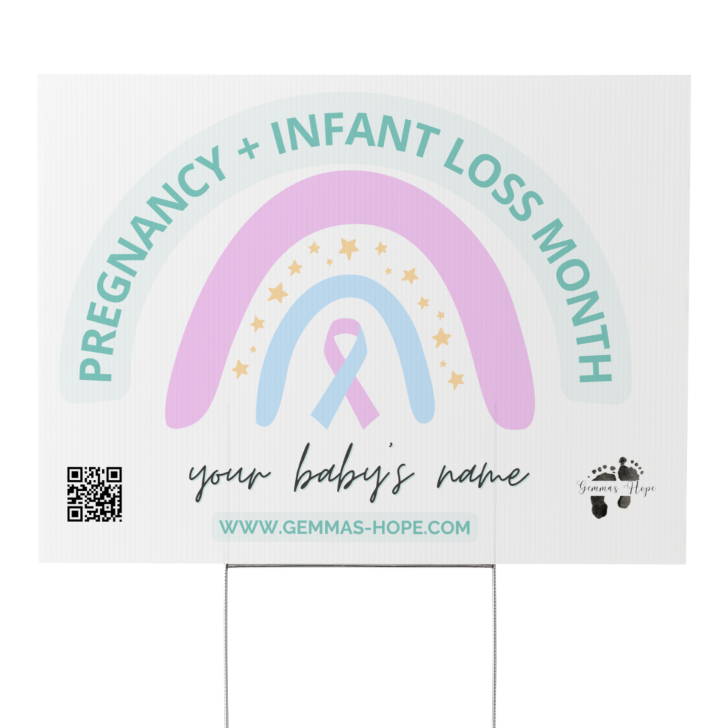 2025 PAIL Awareness Yard Signs - Customize With Your Baby's Name - Pickup & Shipping Available