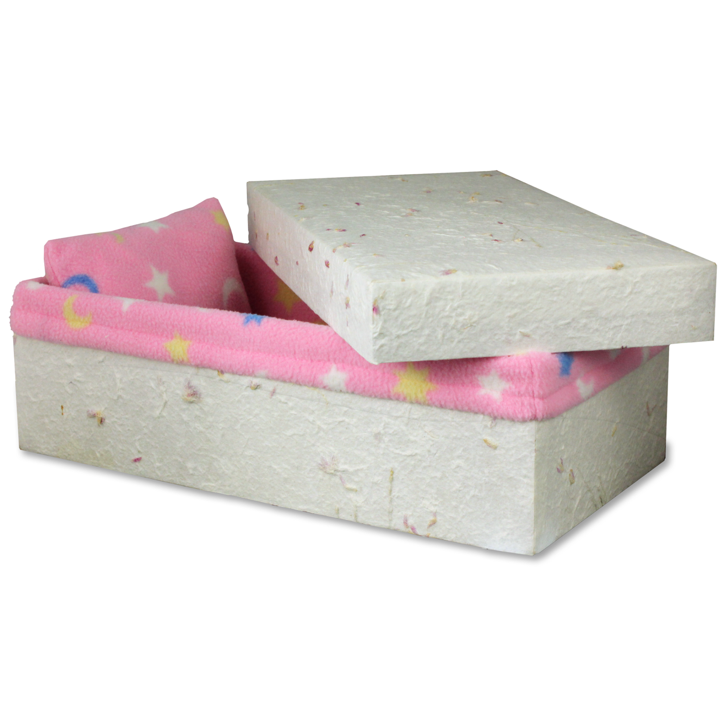 Baby Dignity Box for Transport/Casket | Mulberry Paper Box with Fleece Liner