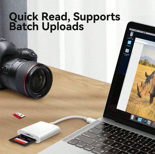 FREE SD Card Adapter USB-C – Instantly Transfer Photos Without a Computer | Just Pay Shipping