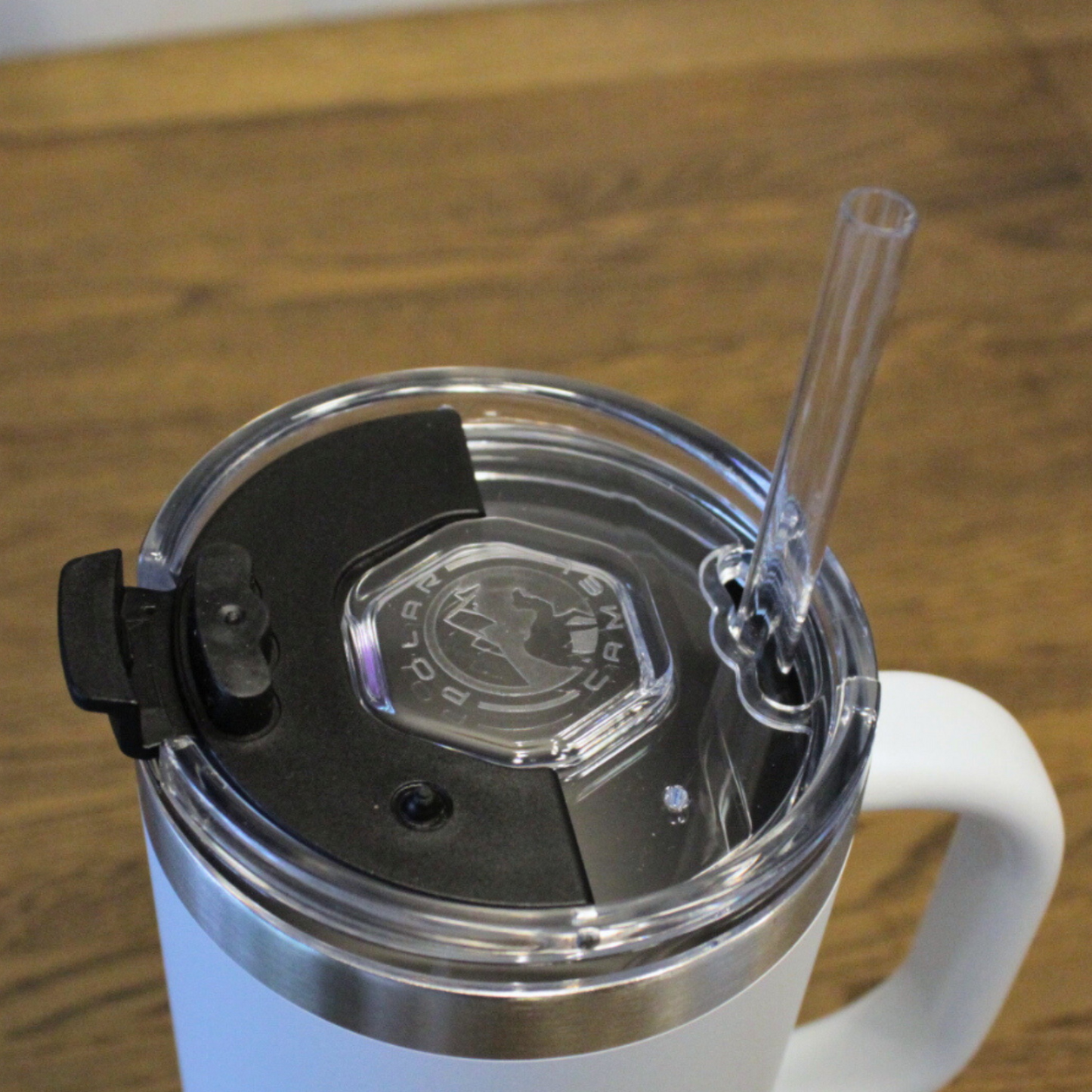 40 oz Stainless Steel Insulated Drink Tumbler with Straw | Angel Wing Design