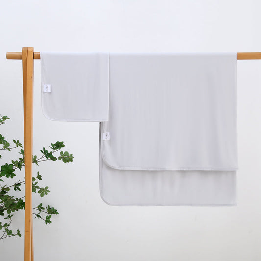Comfy Gray Bamboo Swaddle Blanket