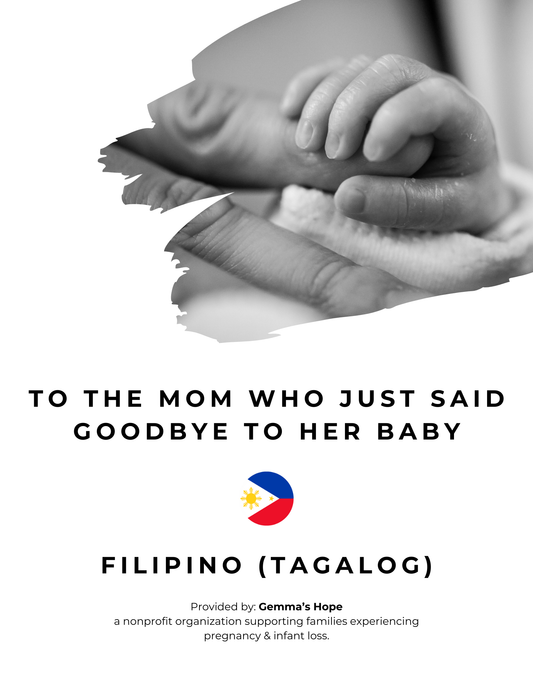 Gemma's Hope Resource Document for Families - Filipino/Tagalog