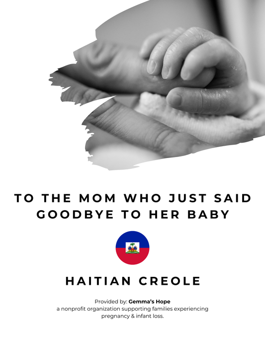 Gemma's Hope Resource Document for Families - Haitian Creole