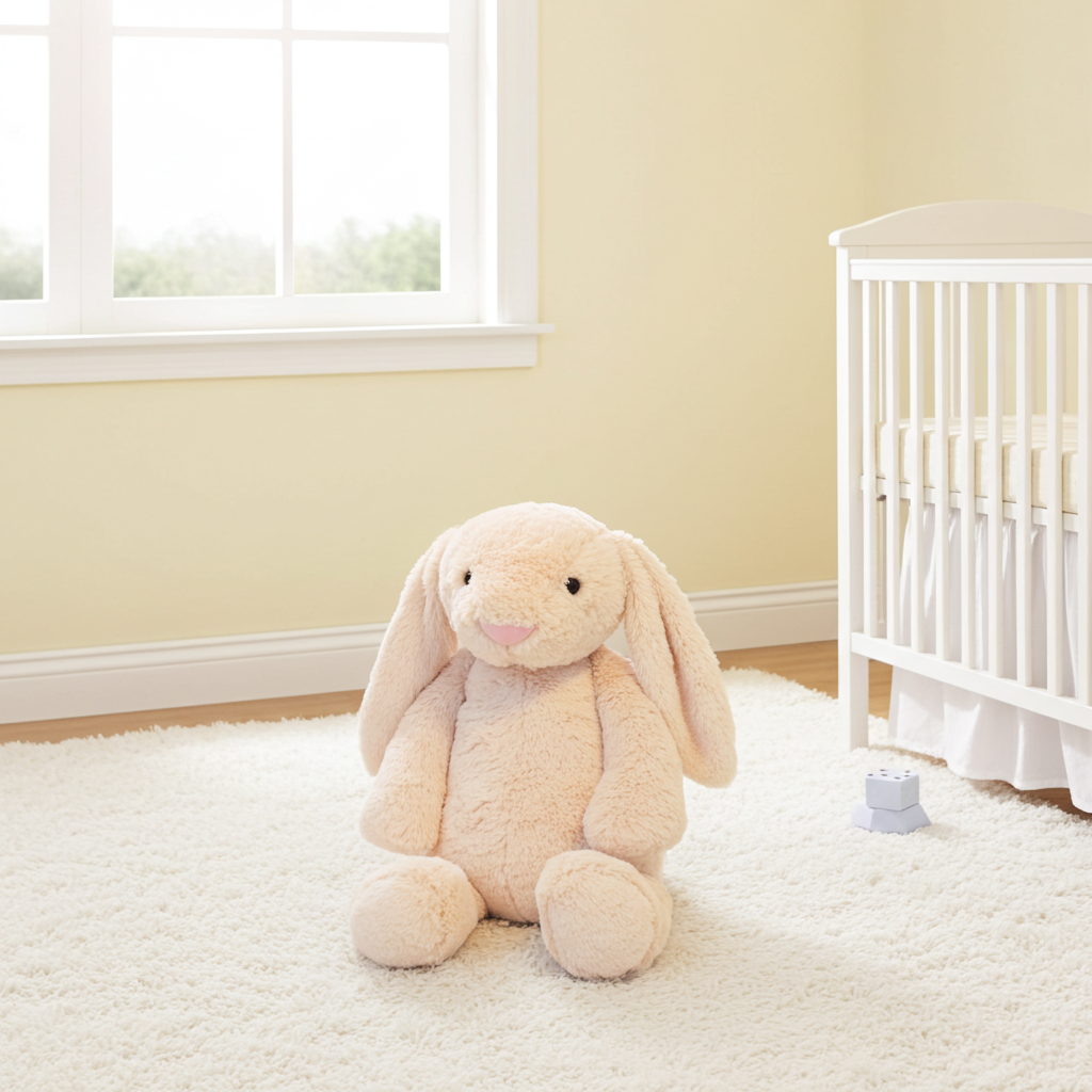 15" Custom Weight Snuggly Bunny with Velcro Opening in Back | 13oz to 6lbs