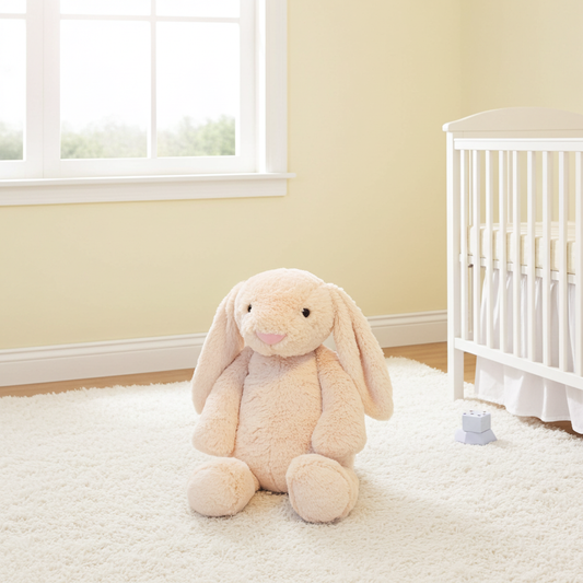 15" Custom Weight Snuggly Bunny with Velcro Opening in Back | 13oz to 6lbs