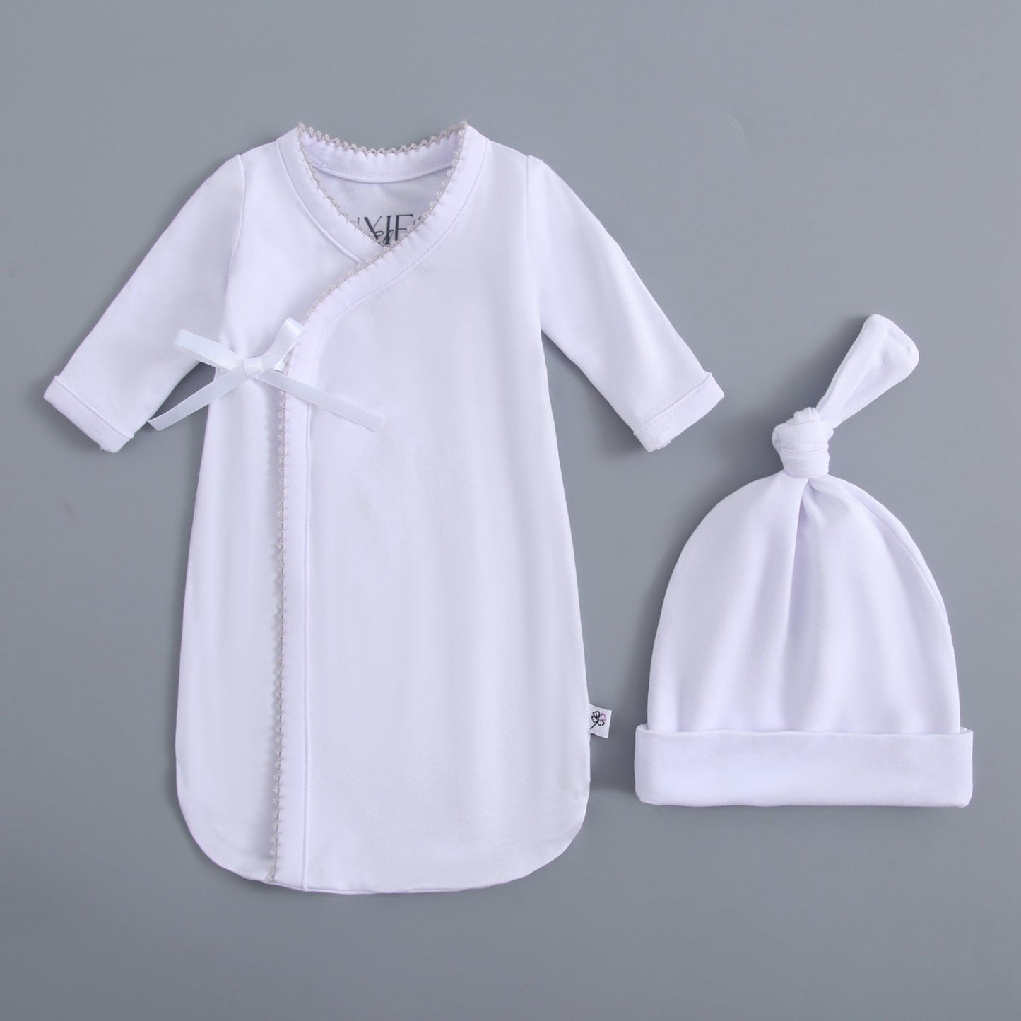 Baby Bereavement & Burial Gown & Hat Set