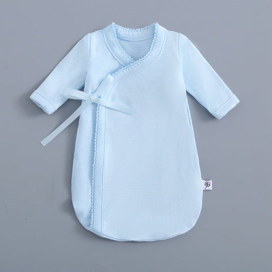 Light Blue Bereavement Gown & Hat Set