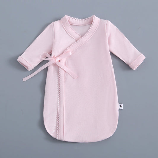 Light Pink Preemie Burial Gown & Hat Set