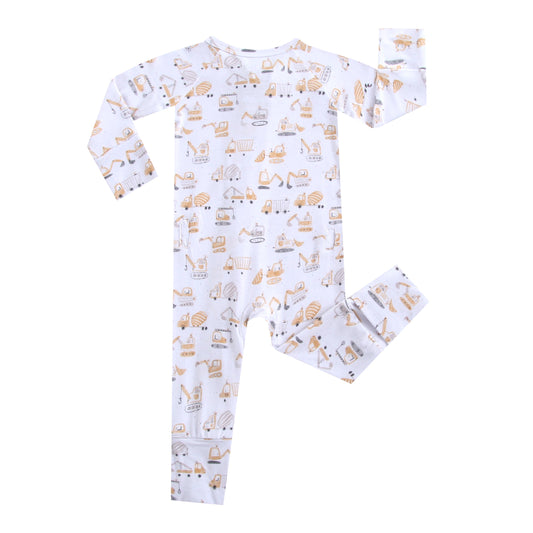 Dig This Zippered Baby Romper