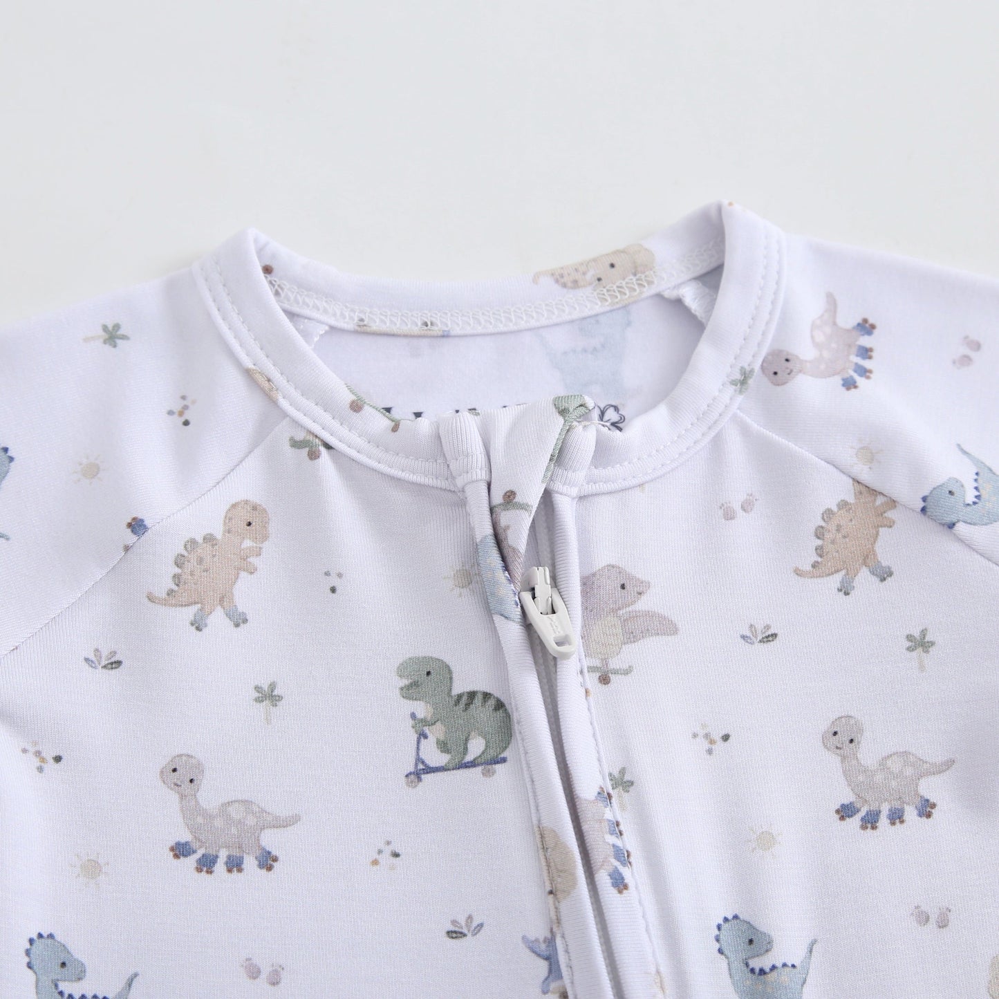 Dino Derby Zippered Baby Romper