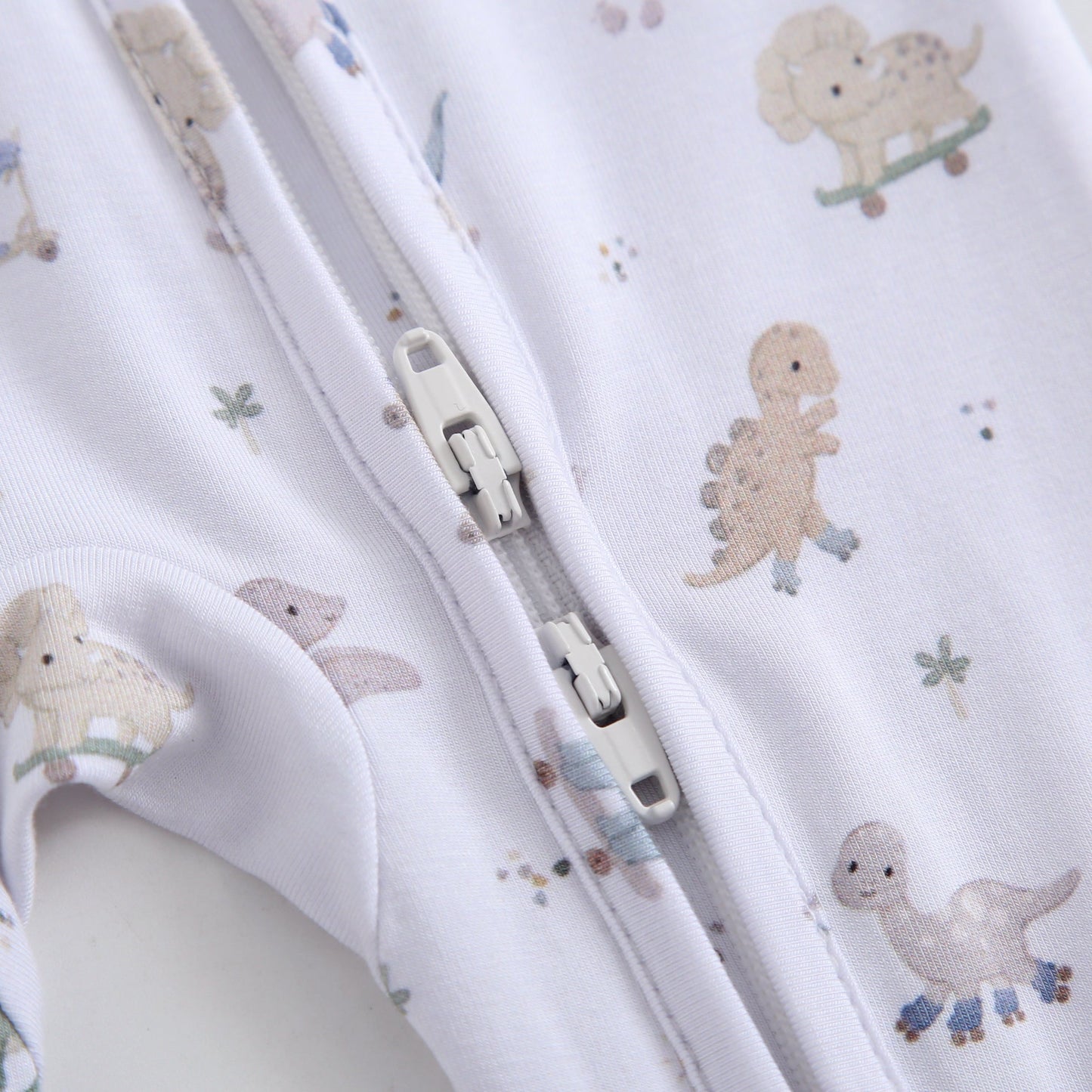 Dino Derby Zippered Baby Romper