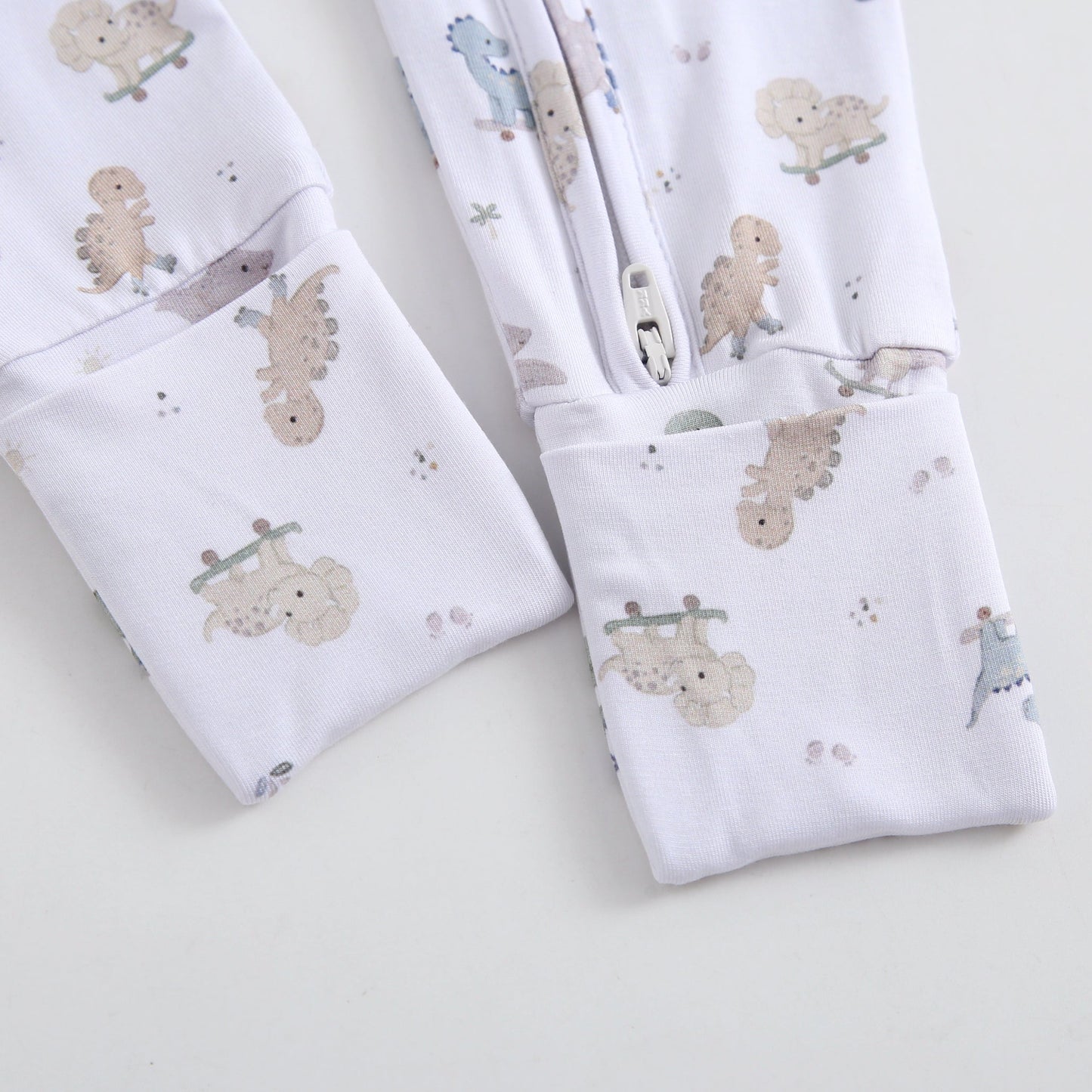 Dino Derby Zippered Baby Romper