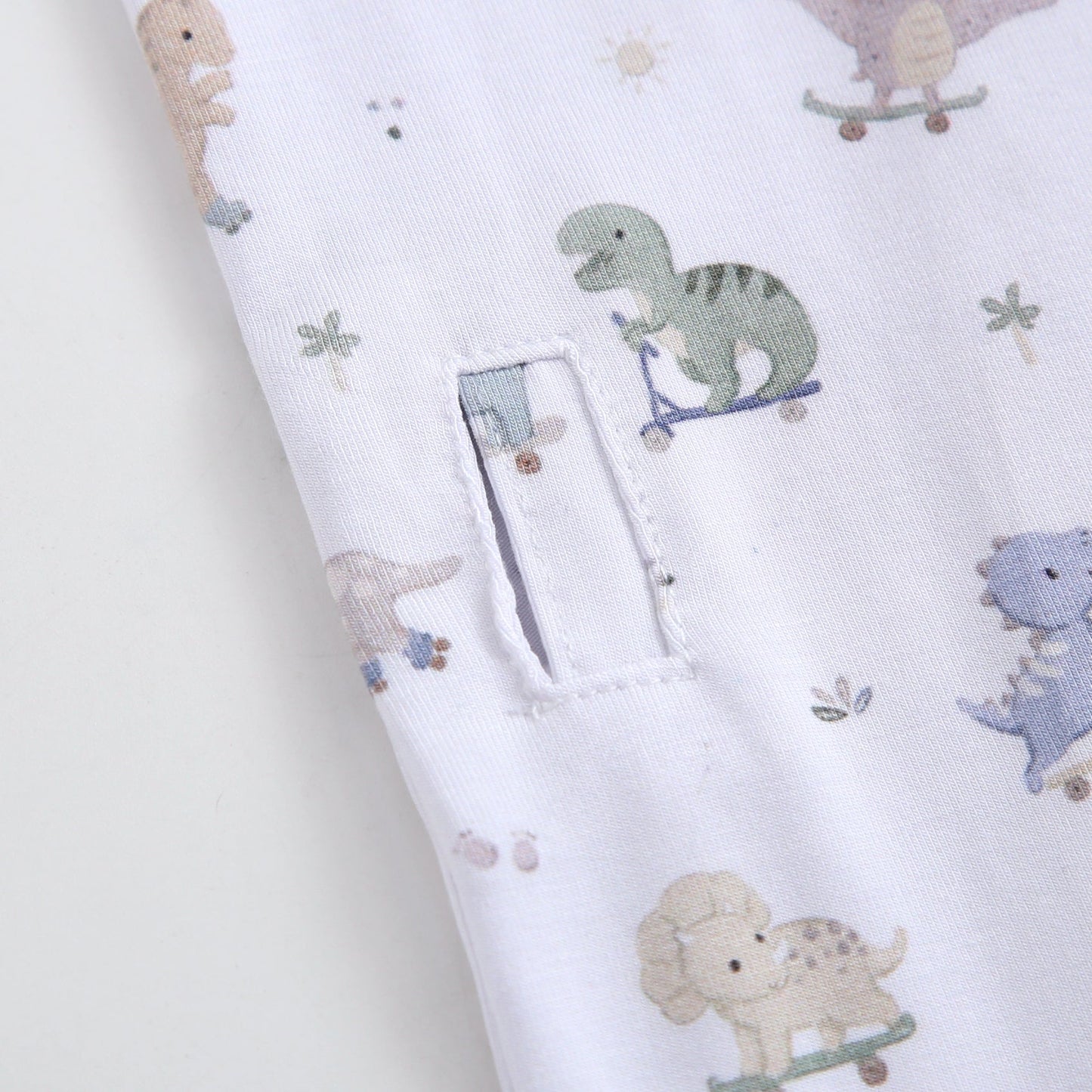 Dino Derby Zippered Baby Romper
