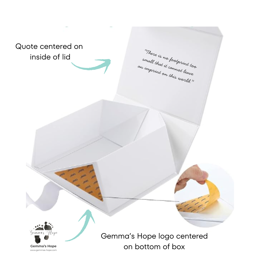 White Keepsake Boxes for Hospitals | Set of 10