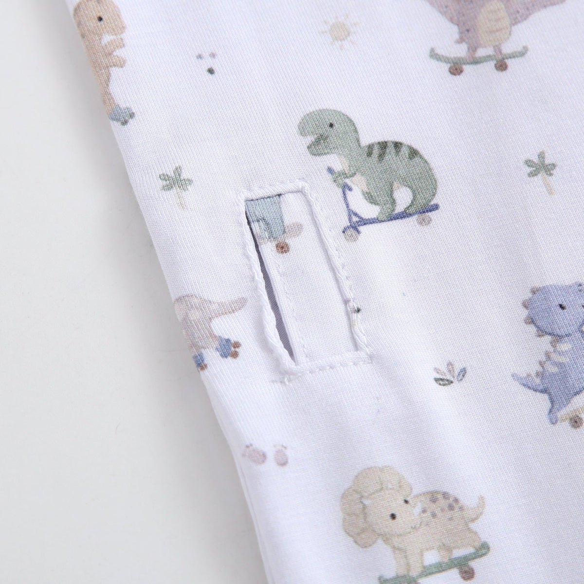 Dino Derby Zippered Baby Romper