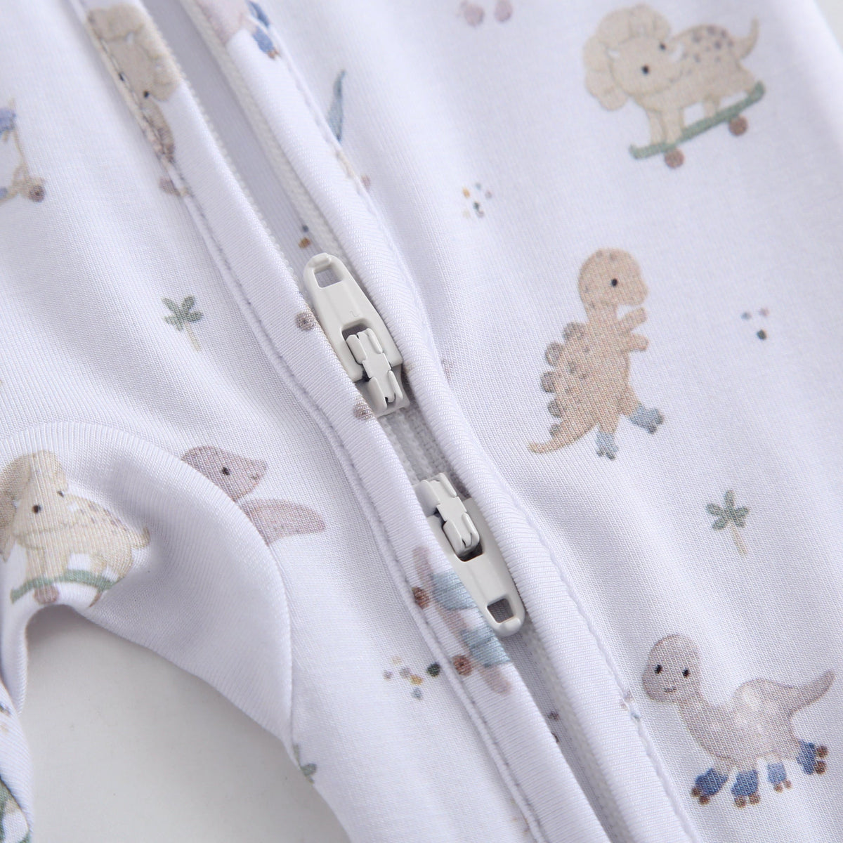 Dino Derby Zippered Baby Romper