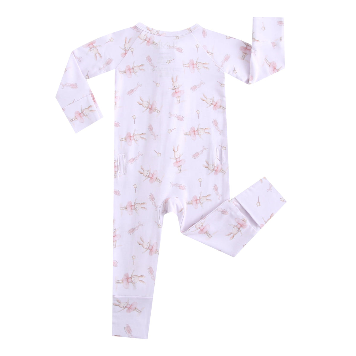 Bunny Tutu Ruffled Zippered Baby Romper