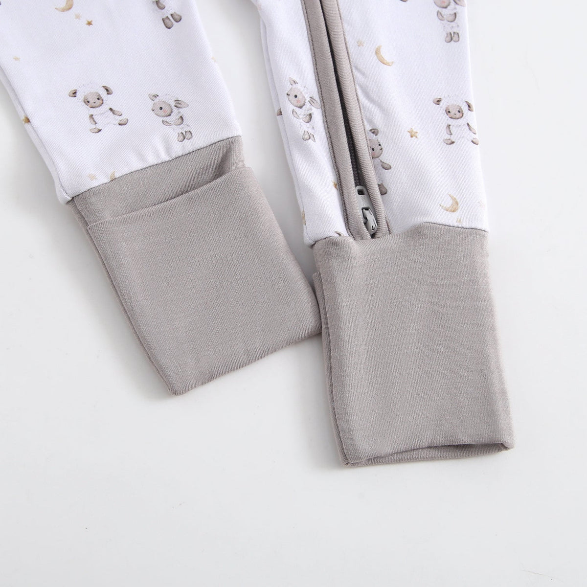 Little Lamb Zippered Baby Romper
