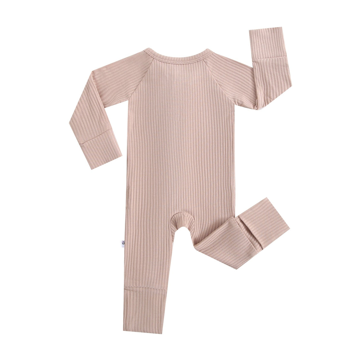 Maple Ribbed Zippered Baby Romper