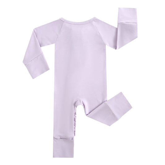 Wisteria Ruffled Zippered Baby Romper