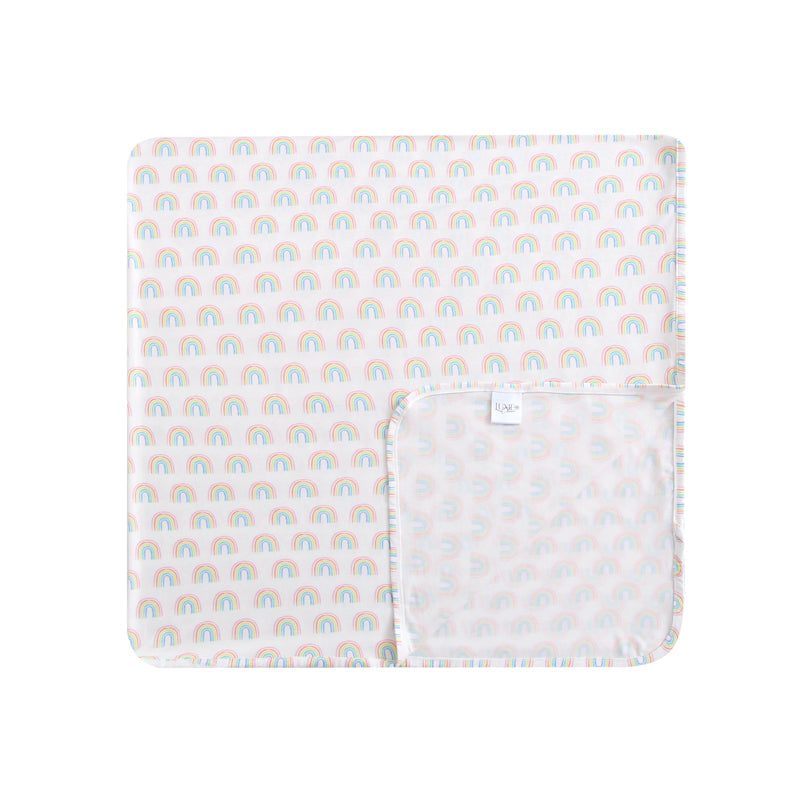Forever Rainbow Bamboo Swaddle Blanket