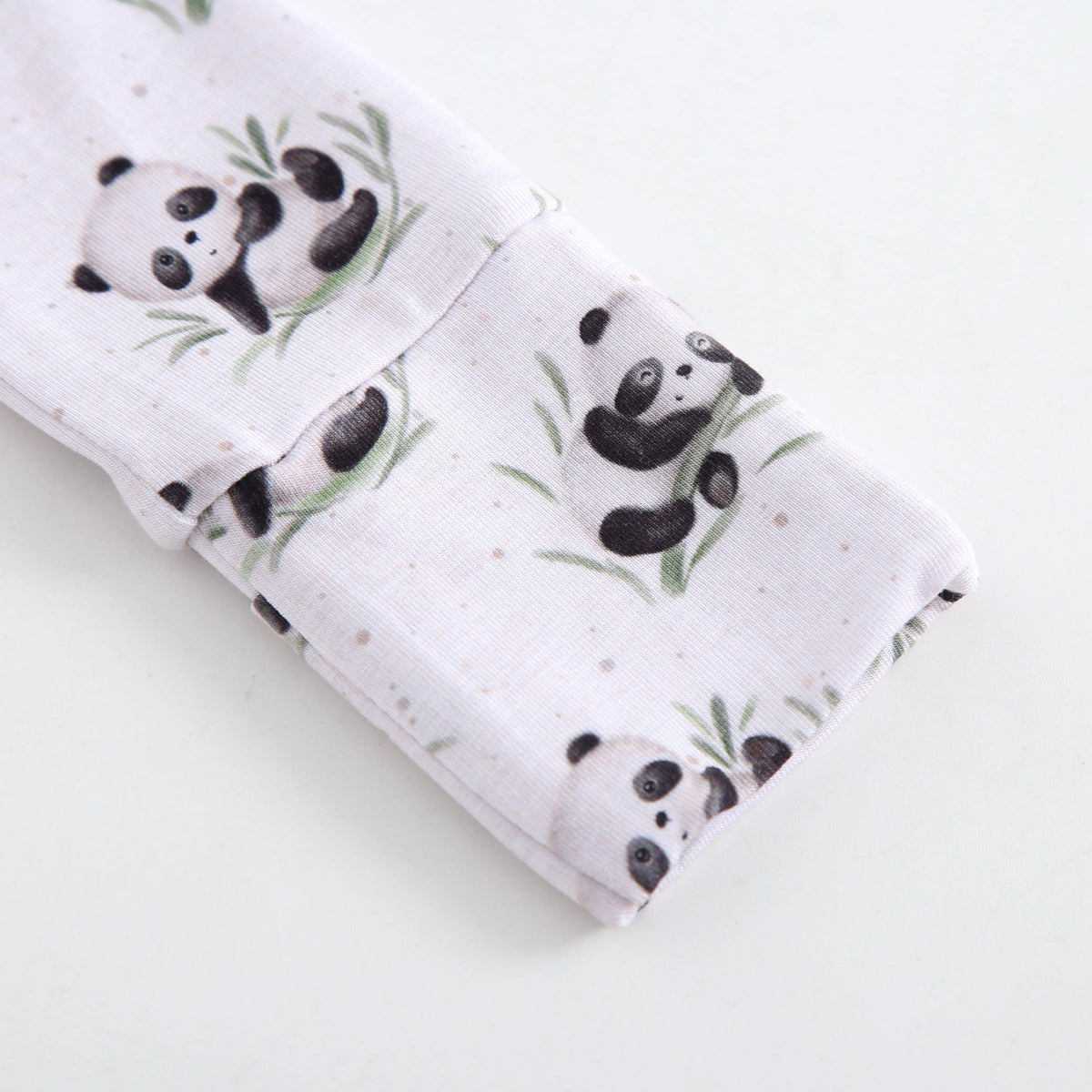 Lucky Panda Zippered Baby Romper