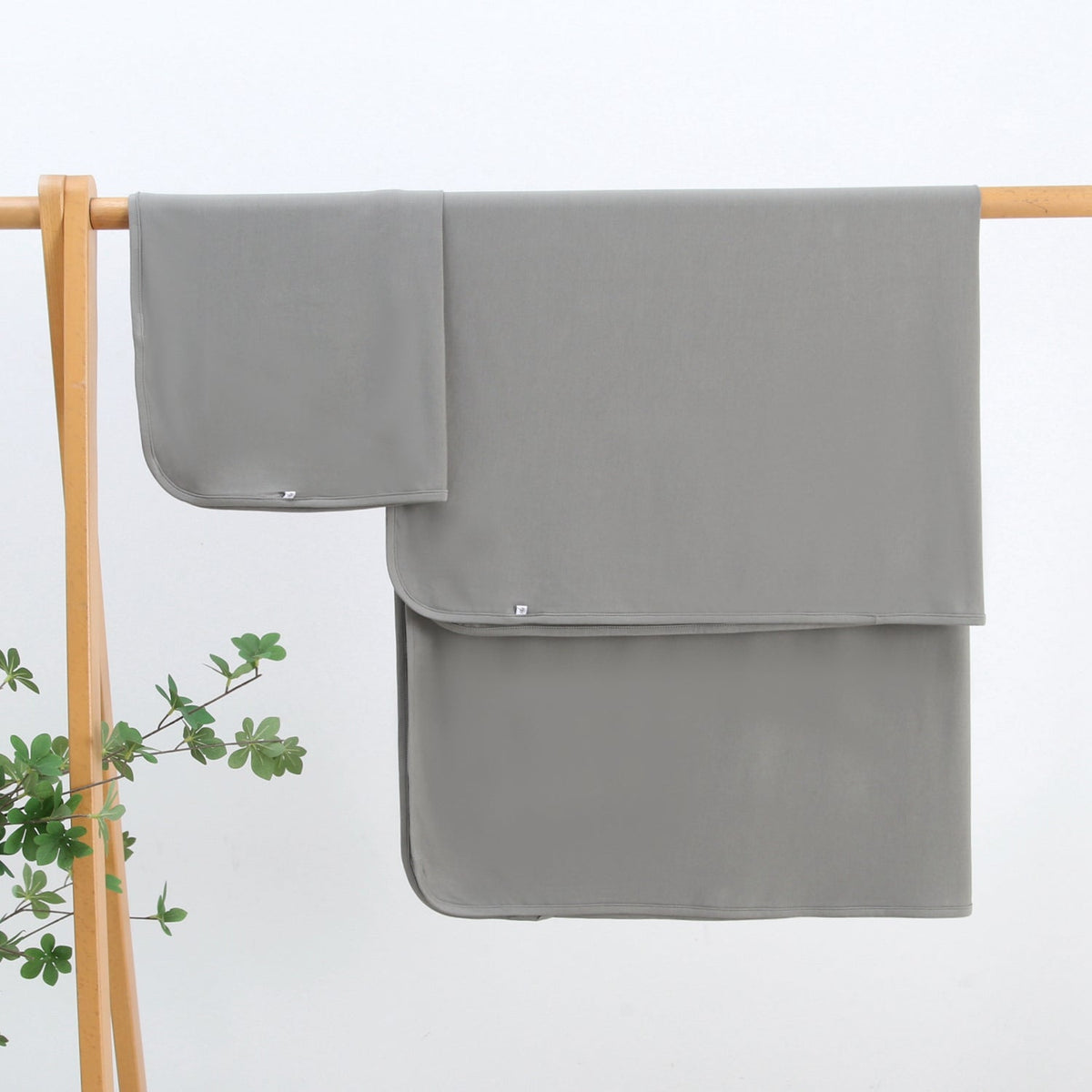 Forest Green Bamboo Swaddle Blanket