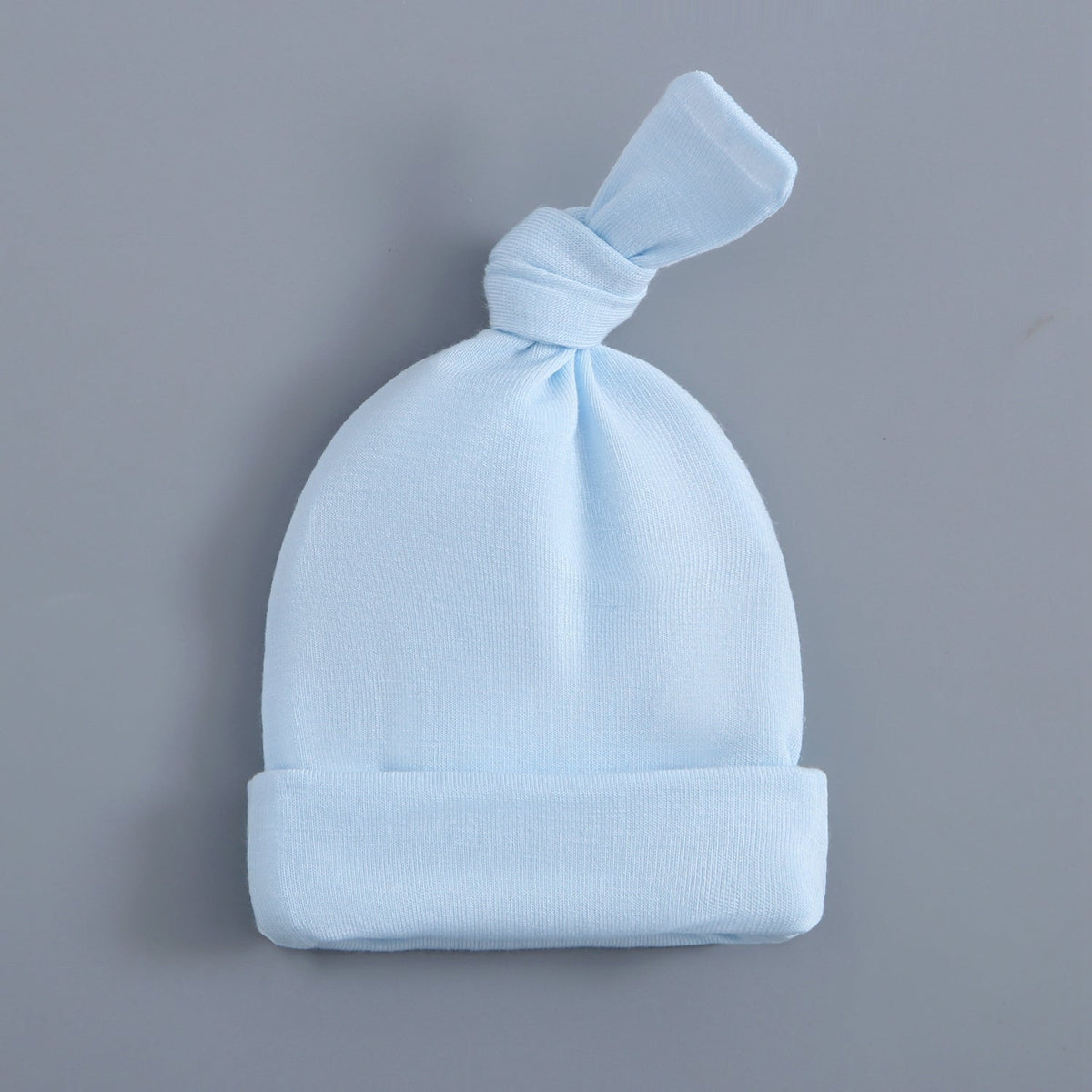 Light Blue Preemie Burial Gown & Hat Set