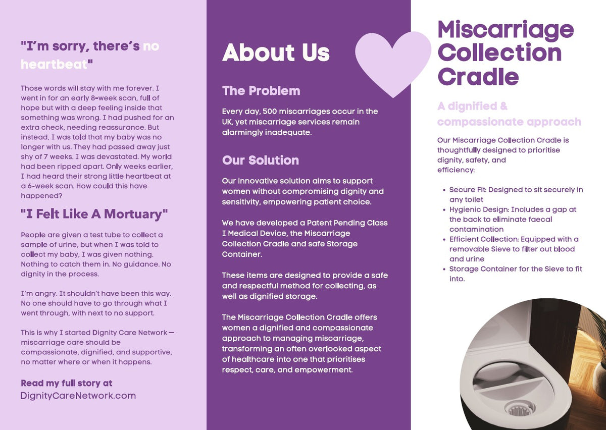 Miscarriage Collection Cradle™ — FDA Registered Class I Medical Device