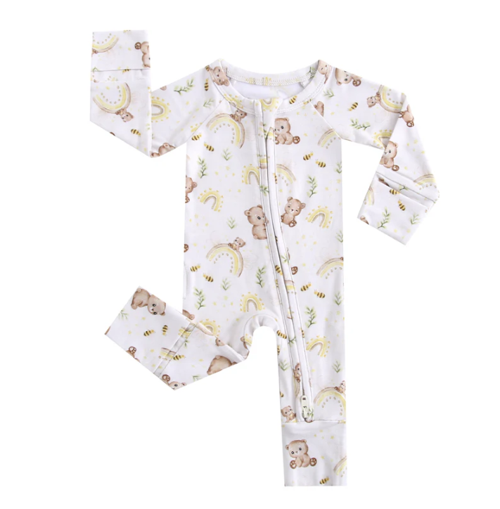 Bamboo Zippered Romper for NICU Babies