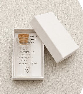 Tiny Keepsake Vials – 10ml Glass Memory Vials with Natural Corks | Set of 2