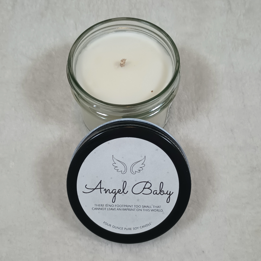 "Angel Baby" Soy Candle – Rose, Baby Powder & Cream - Remember the Baby Scent | Private Scent Collection
