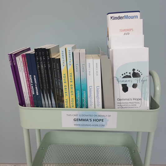 Bereavement Book Cart for Hospital Maternity & NICU Units