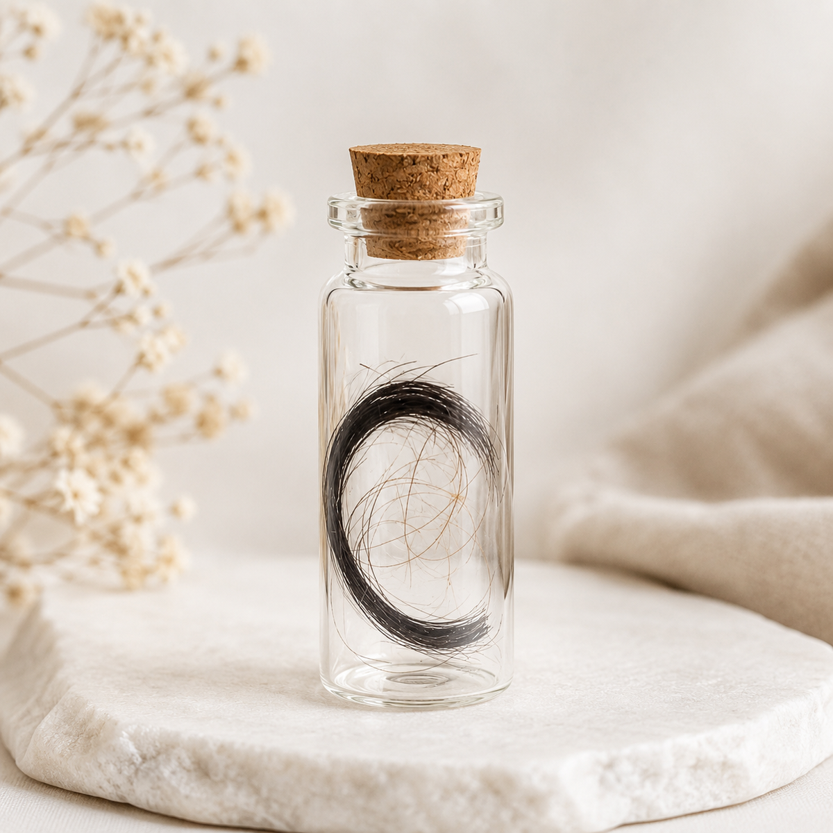 Tiny Keepsake Vials – 10ml Glass Memory Vials with Natural Corks | Set of 2